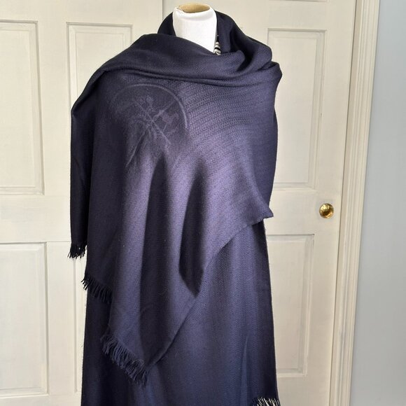 Hermes Ex-Libris Cashmere/Silk Stole #196 - Picture 1 of 4